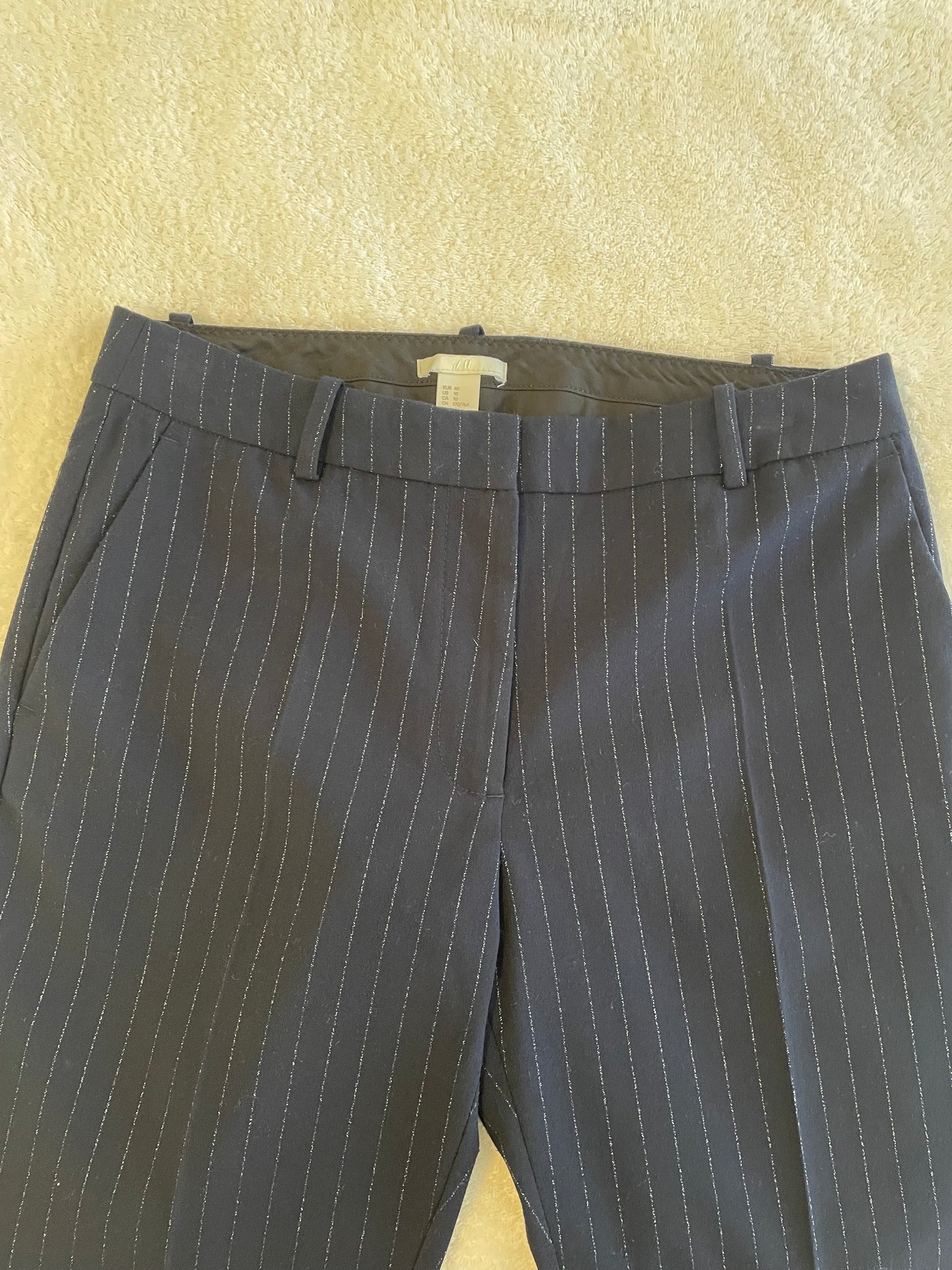 H&M Navy Trousers - Size 12