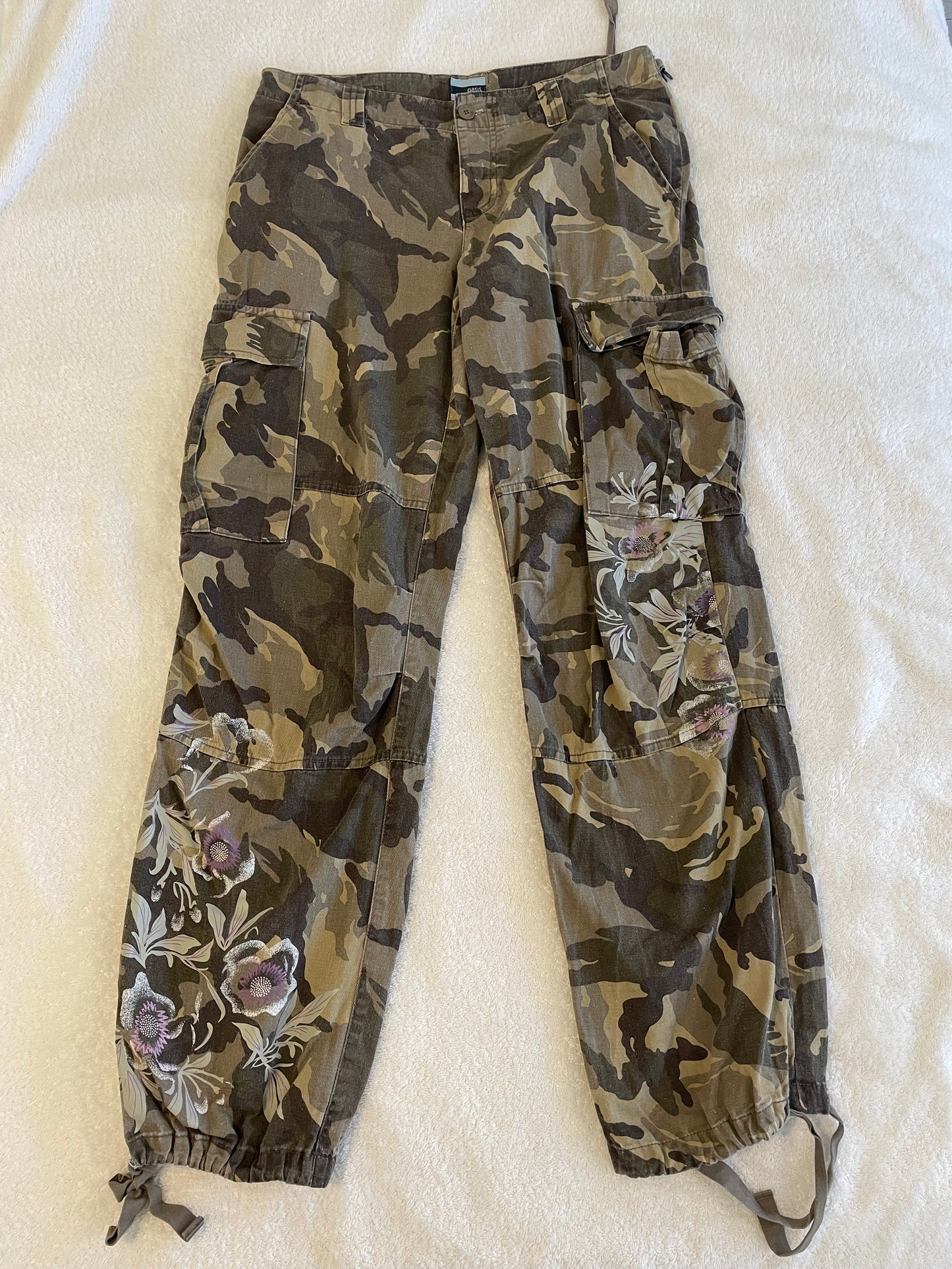 Vintage Oasis Cargo Trousers - Size 10