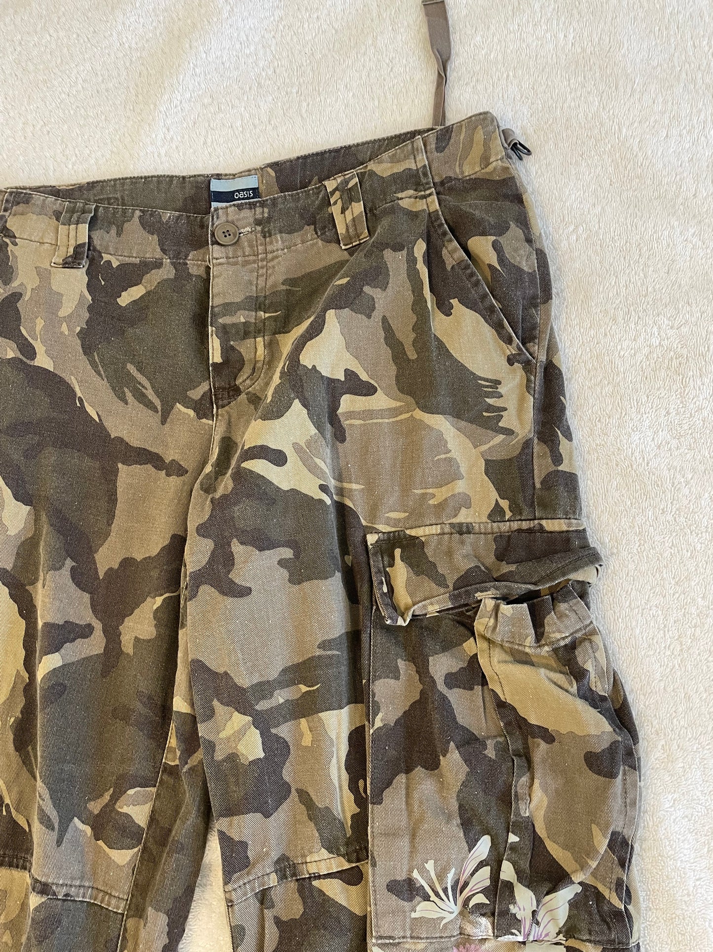 Vintage Oasis Cargo Trousers - Size 10