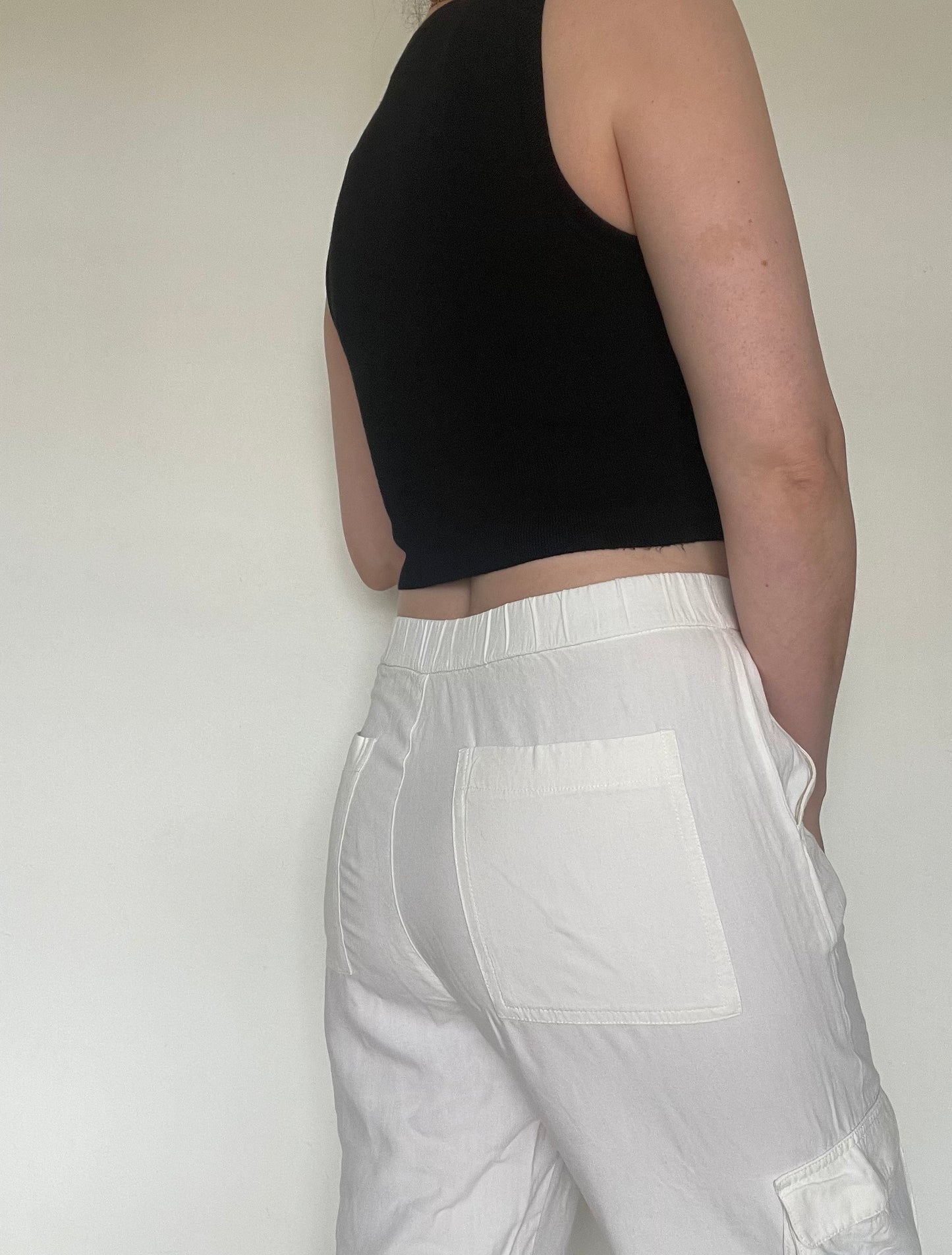Zara White Trousers - Size M