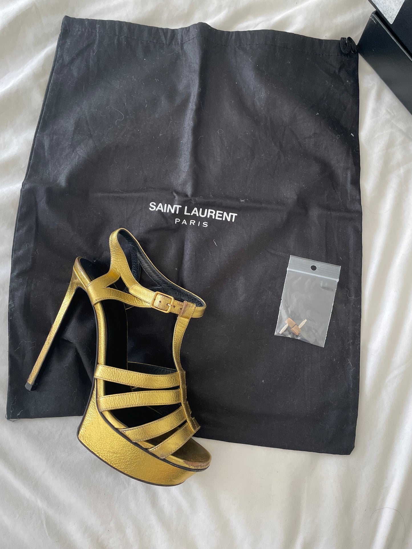 YSL Gold Heels - Size 4.5