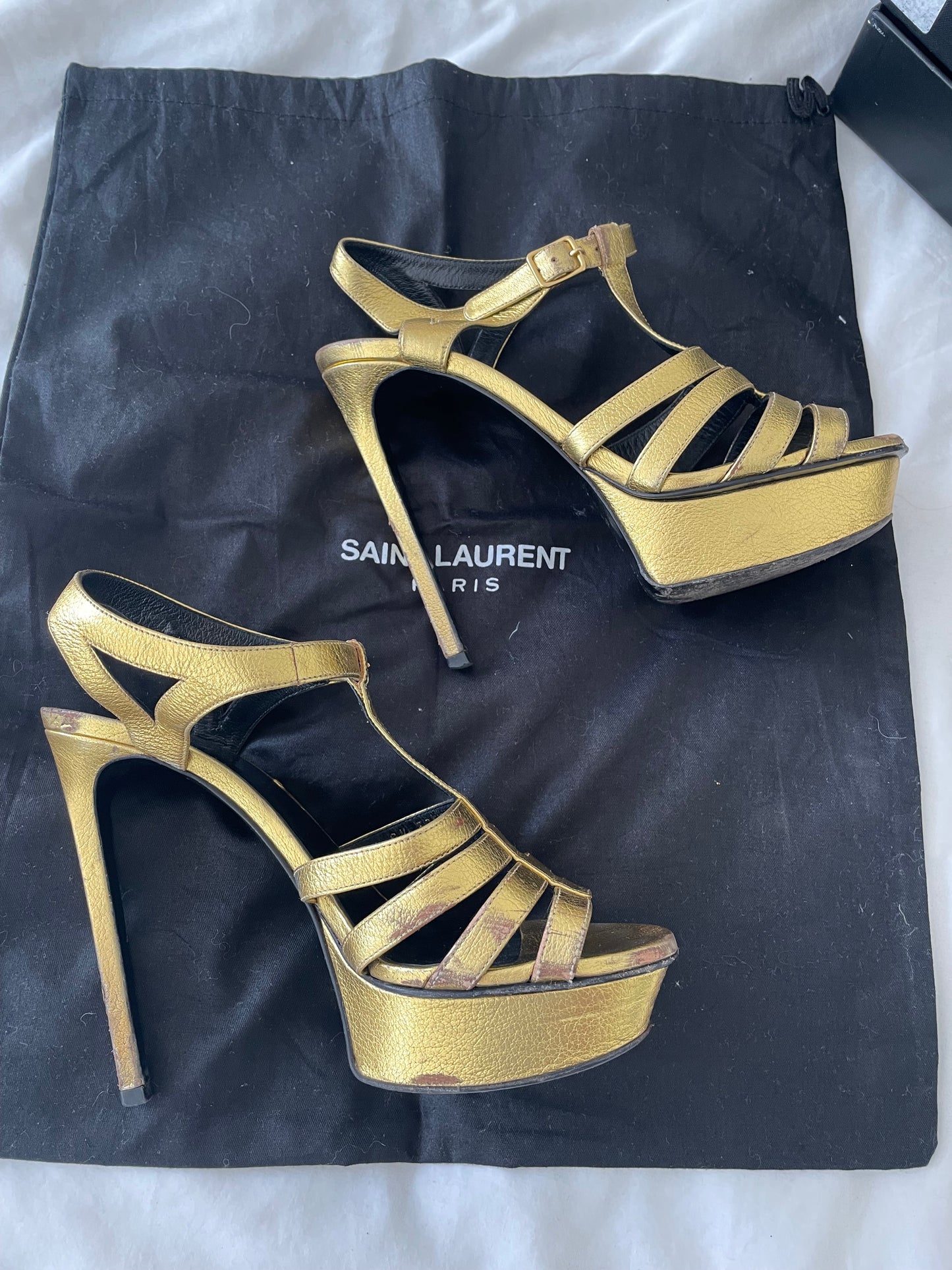 YSL Gold Heels - Size 4.5