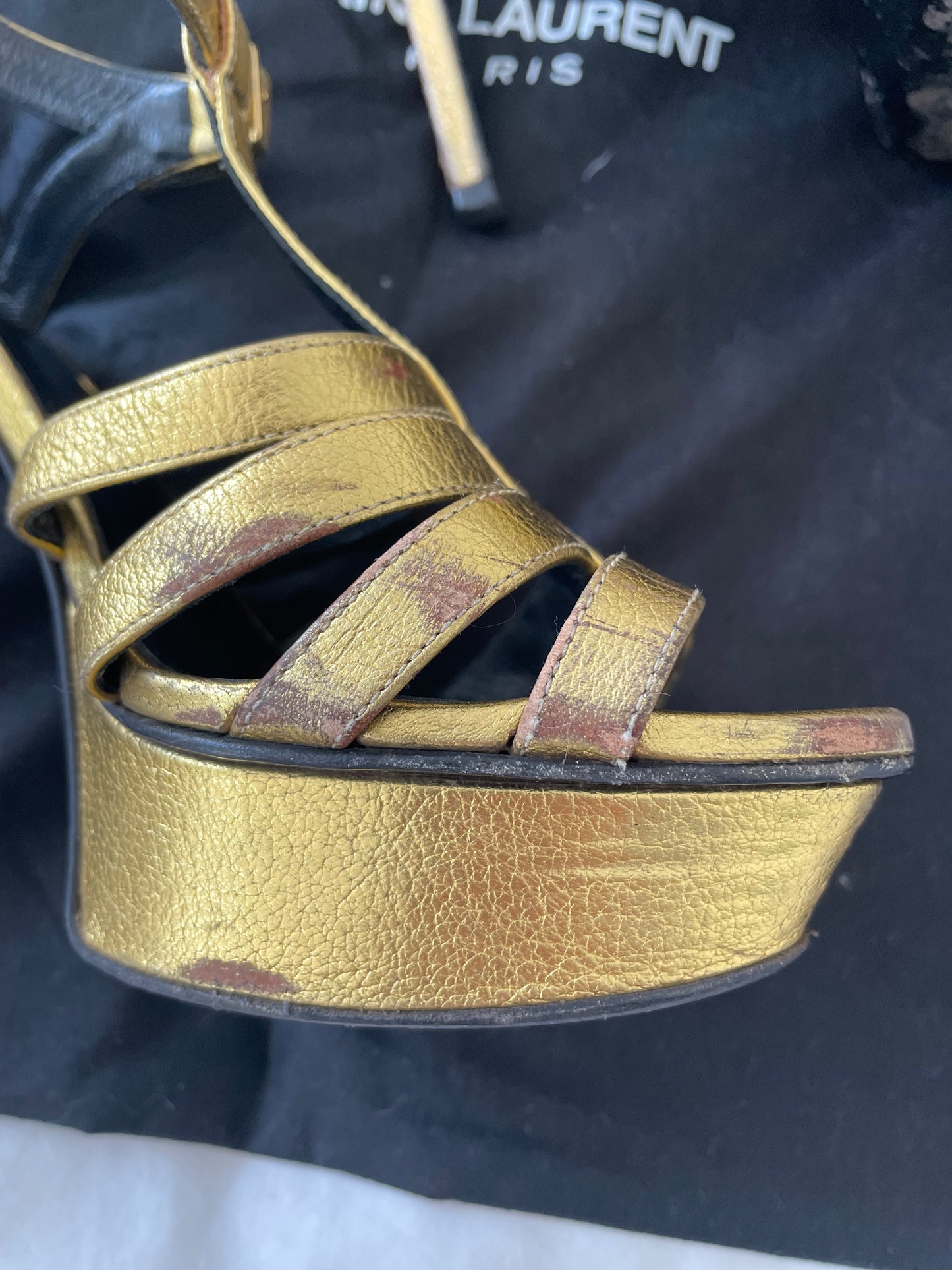 YSL Gold Heels - Size 4.5