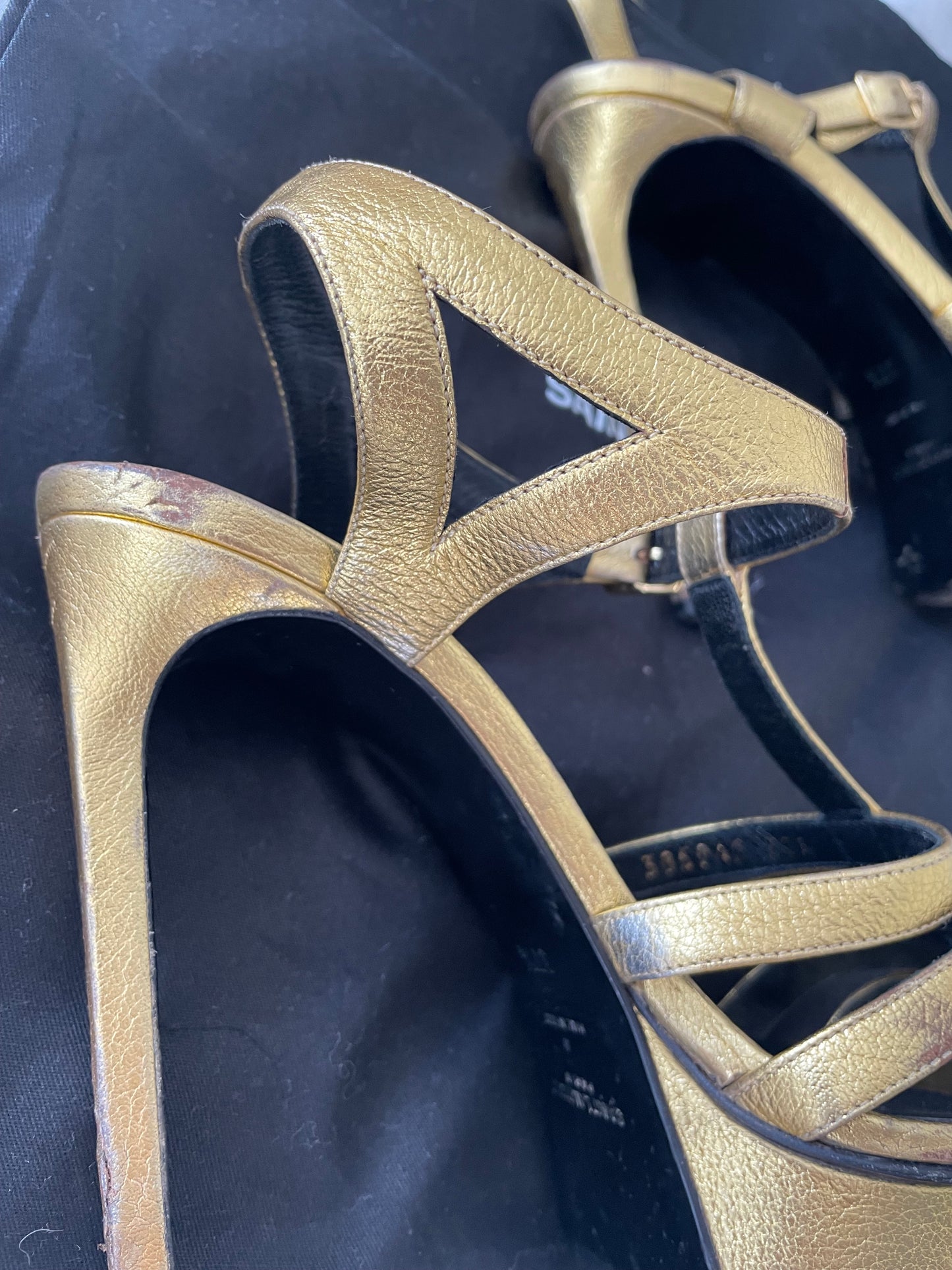 YSL Gold Heels - Size 4.5