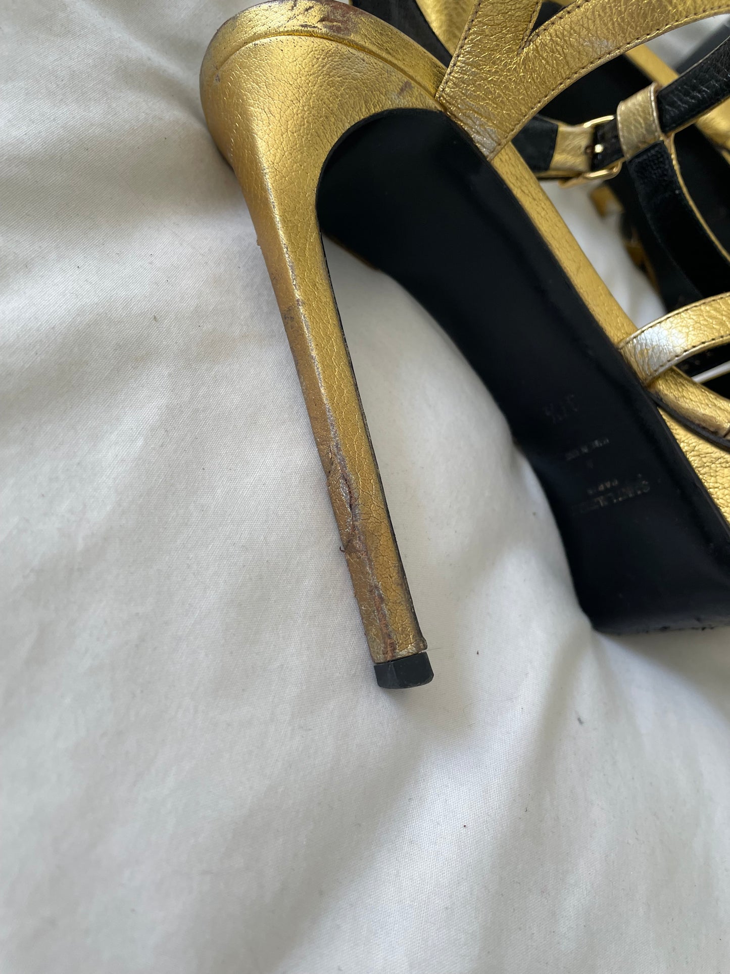 YSL Gold Heels - Size 4.5