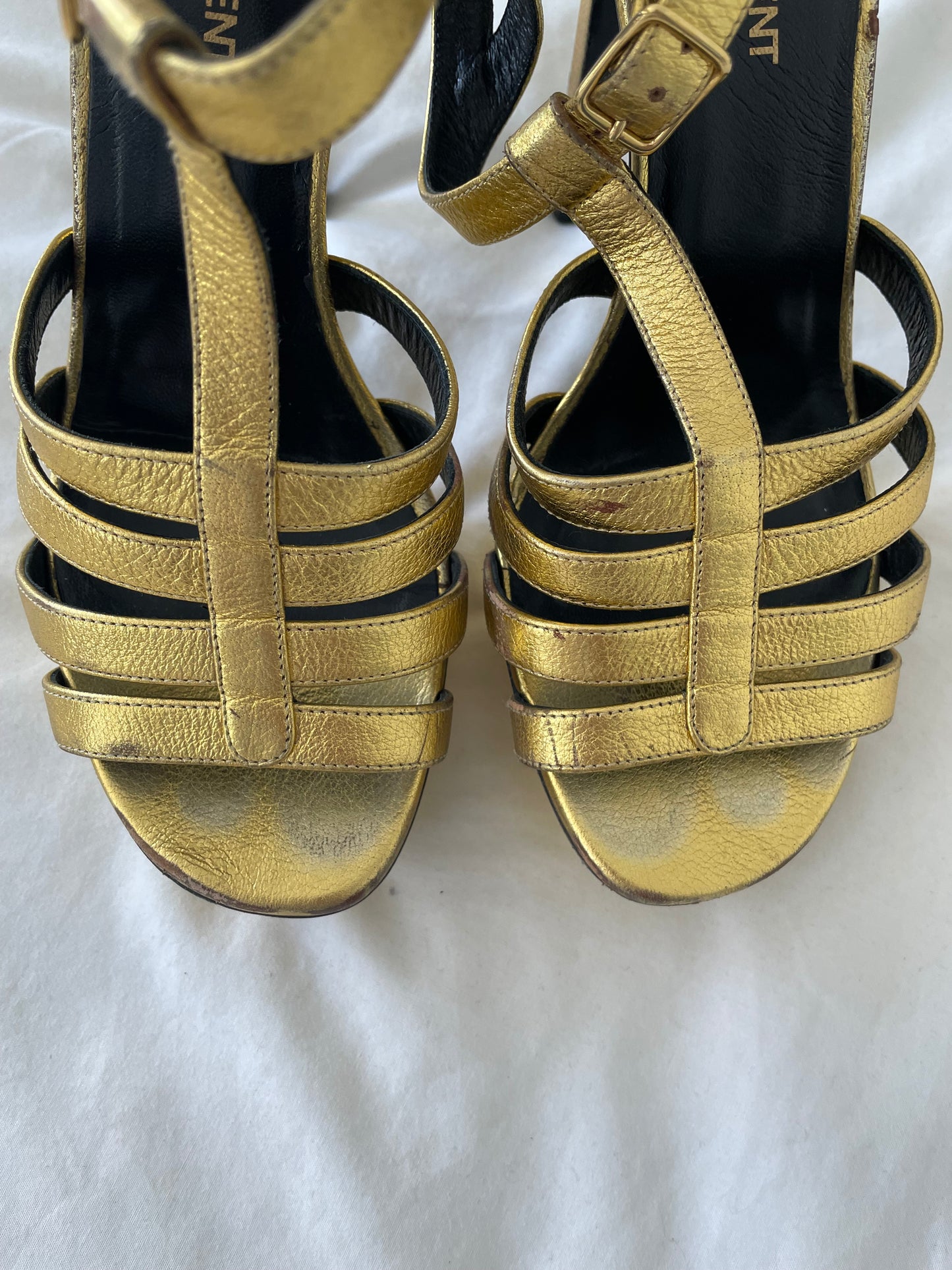 YSL Gold Heels - Size 4.5