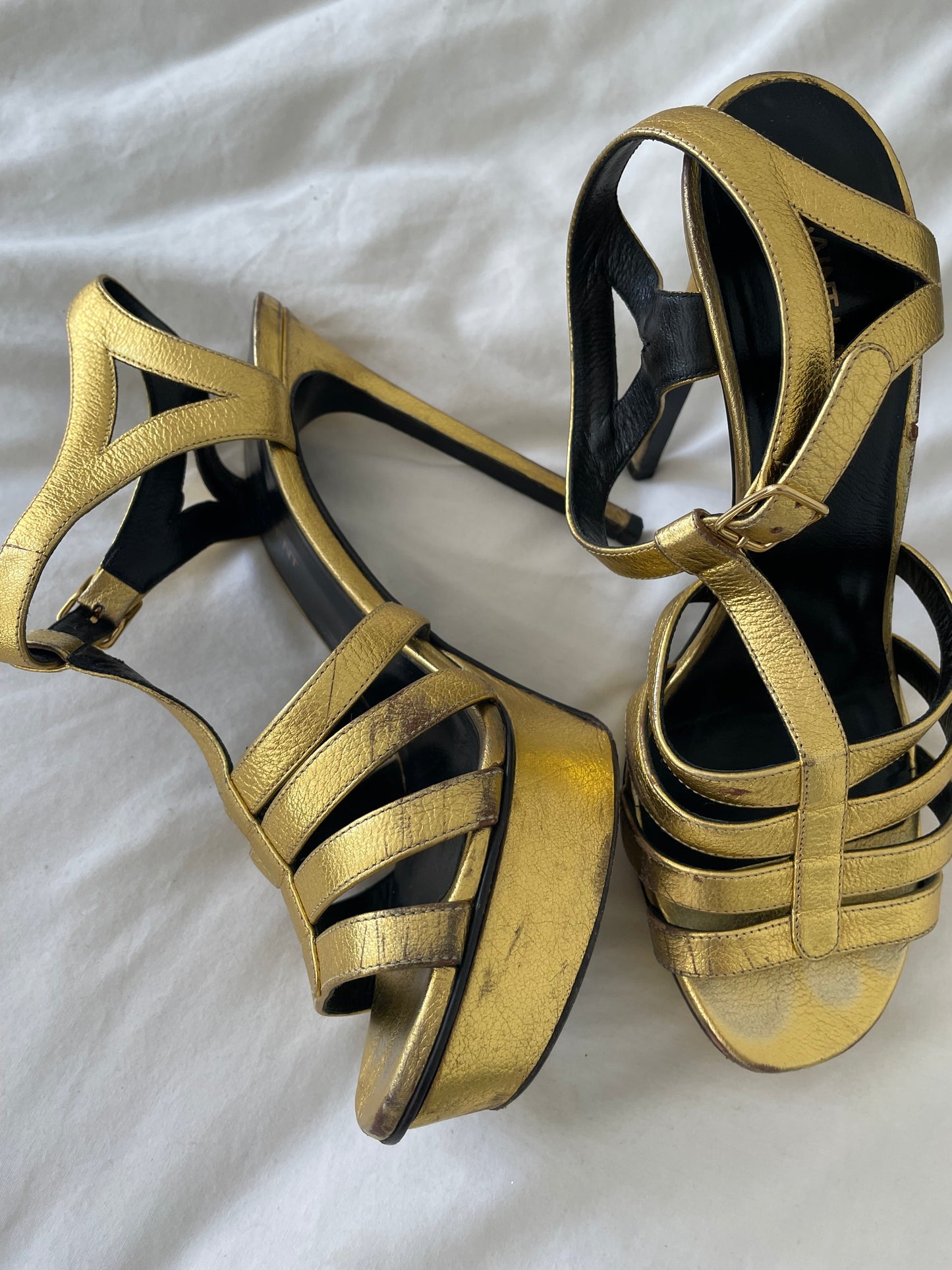 YSL Gold Heels - Size 4.5