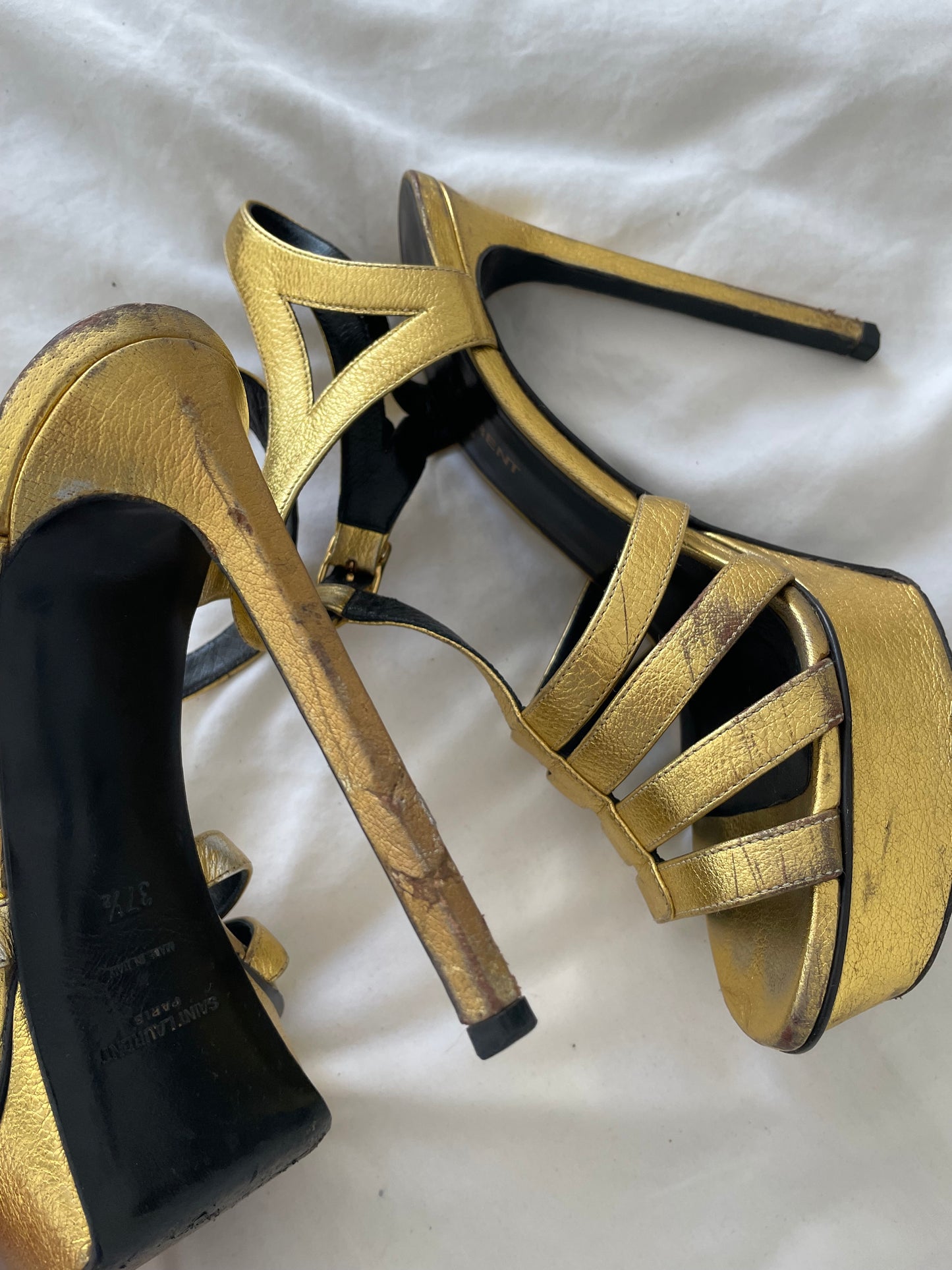 YSL Gold Heels - Size 4.5