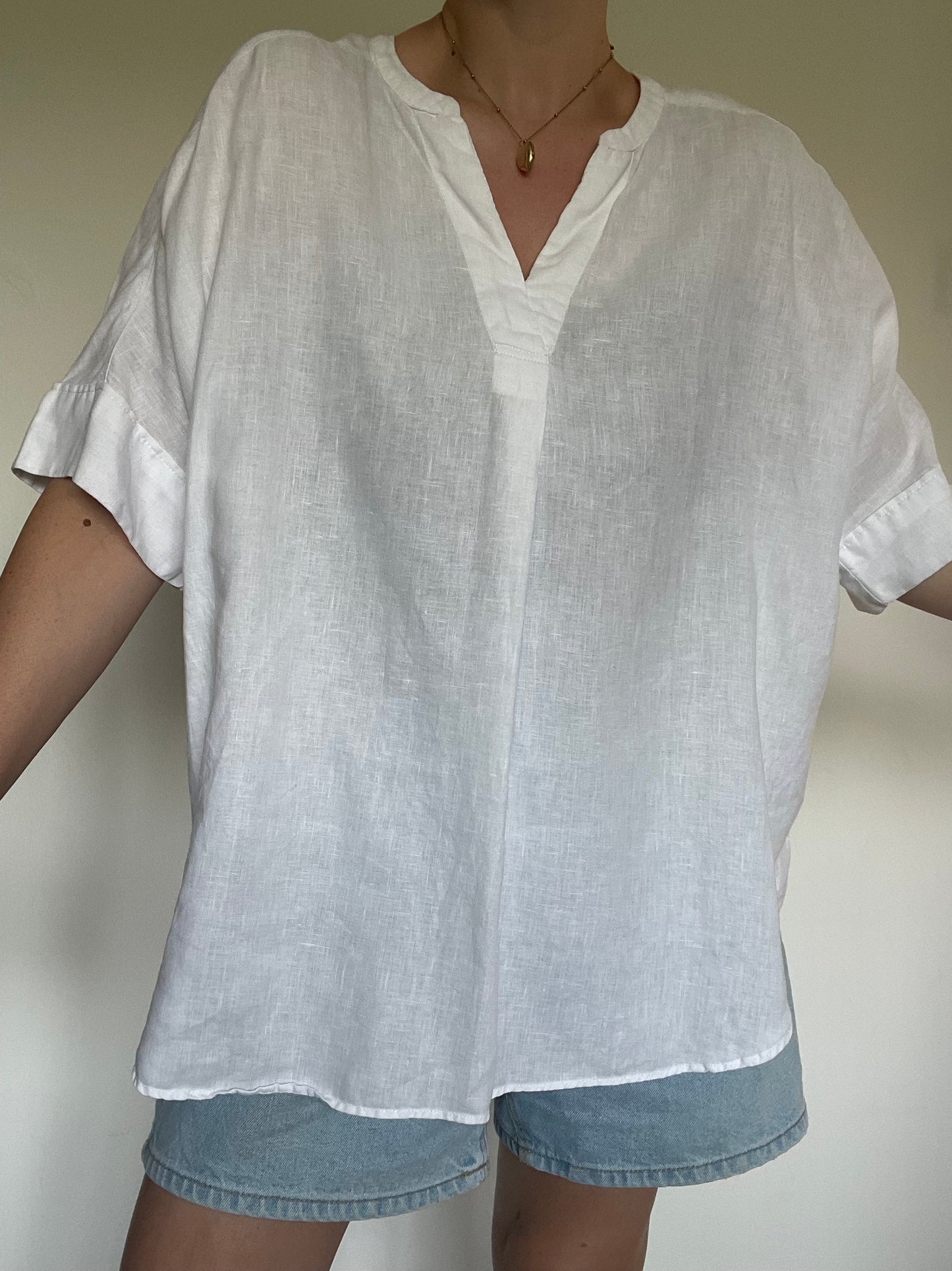 M&S Linen Tunic - Size 18