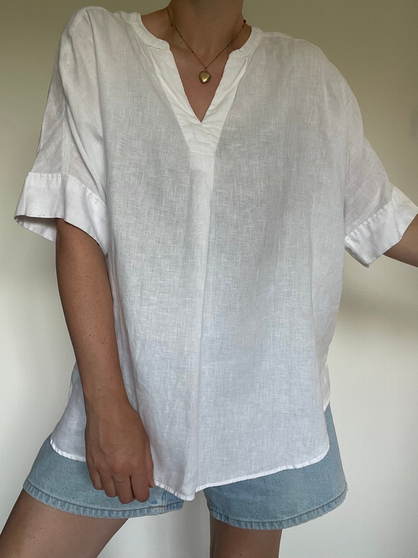 M&S Linen Tunic - Size 18