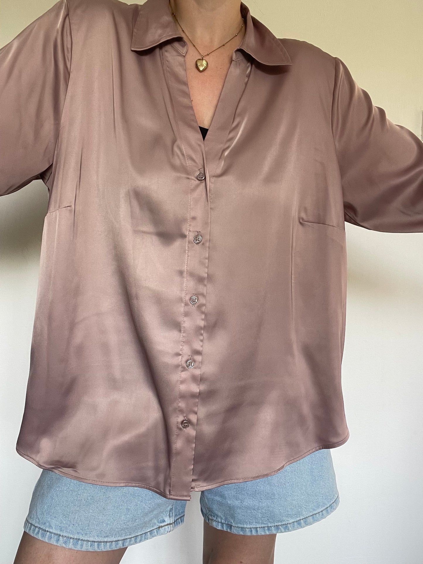 H&M Satin Shirt - Size XL