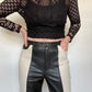 River Island Faux Leather Trousers - Size 12