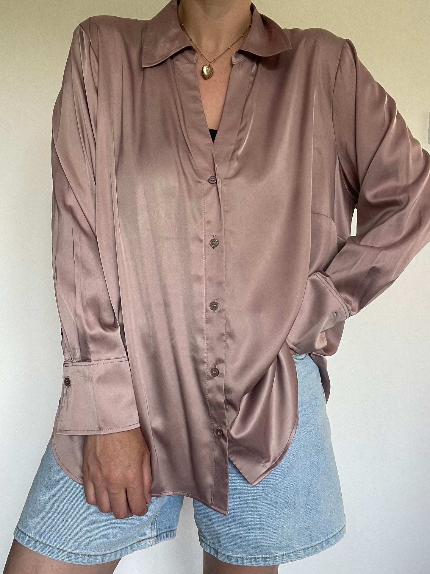 H&M Satin Shirt - Size XL