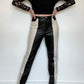 River Island Faux Leather Trousers - Size 12