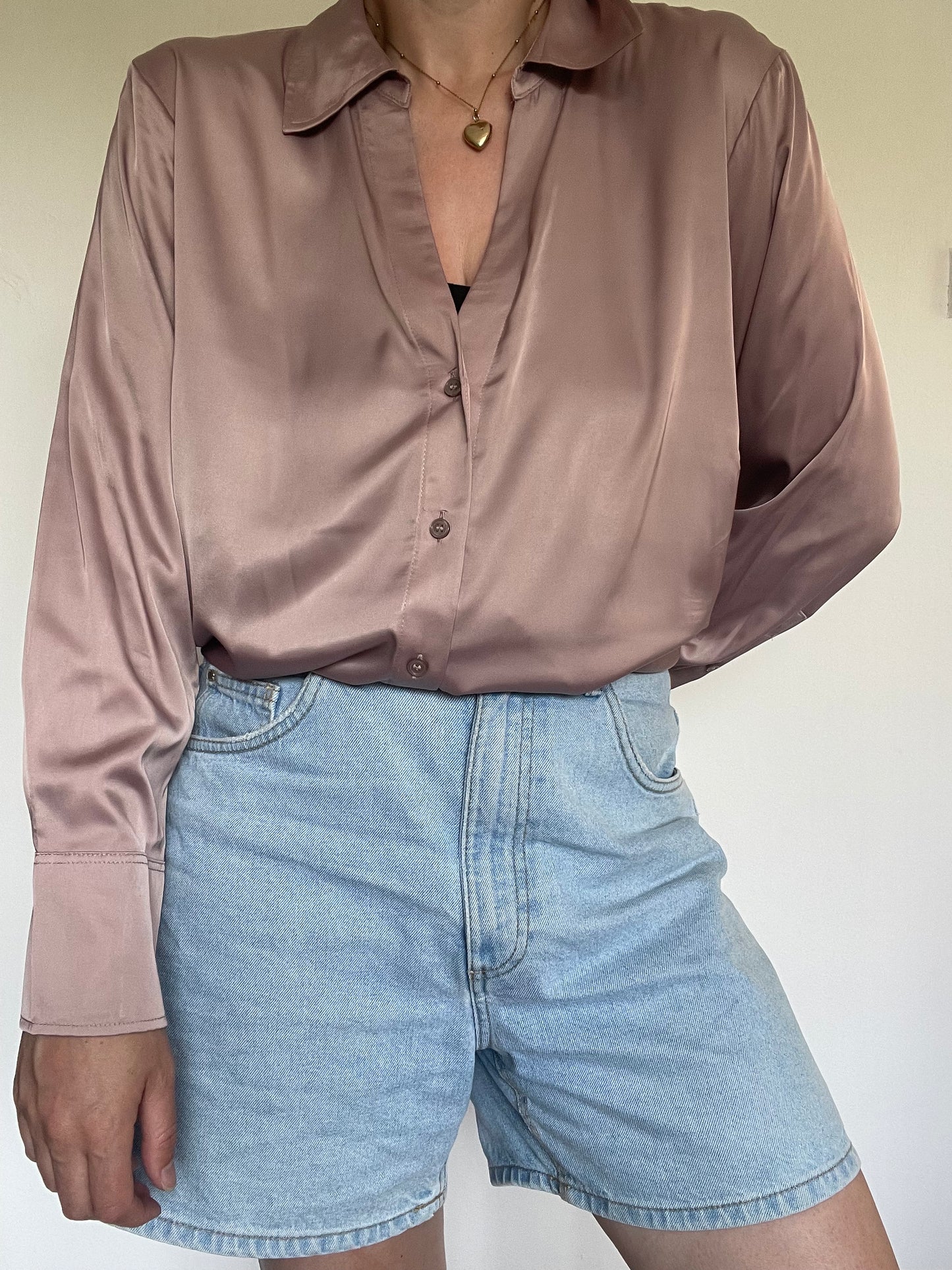 H&M Satin Shirt - Size XL