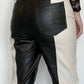 River Island Faux Leather Trousers - Size 12