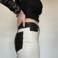 River Island Faux Leather Trousers - Size 12