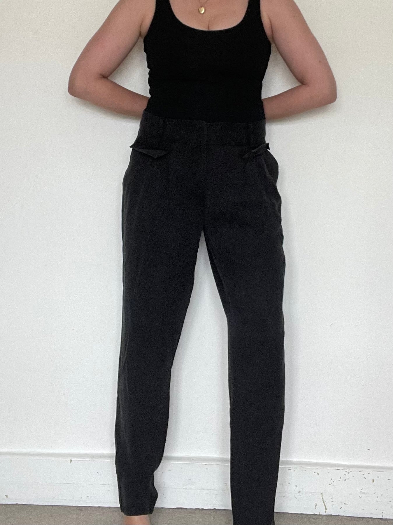 M&S Lyocell Trousers - Size 16