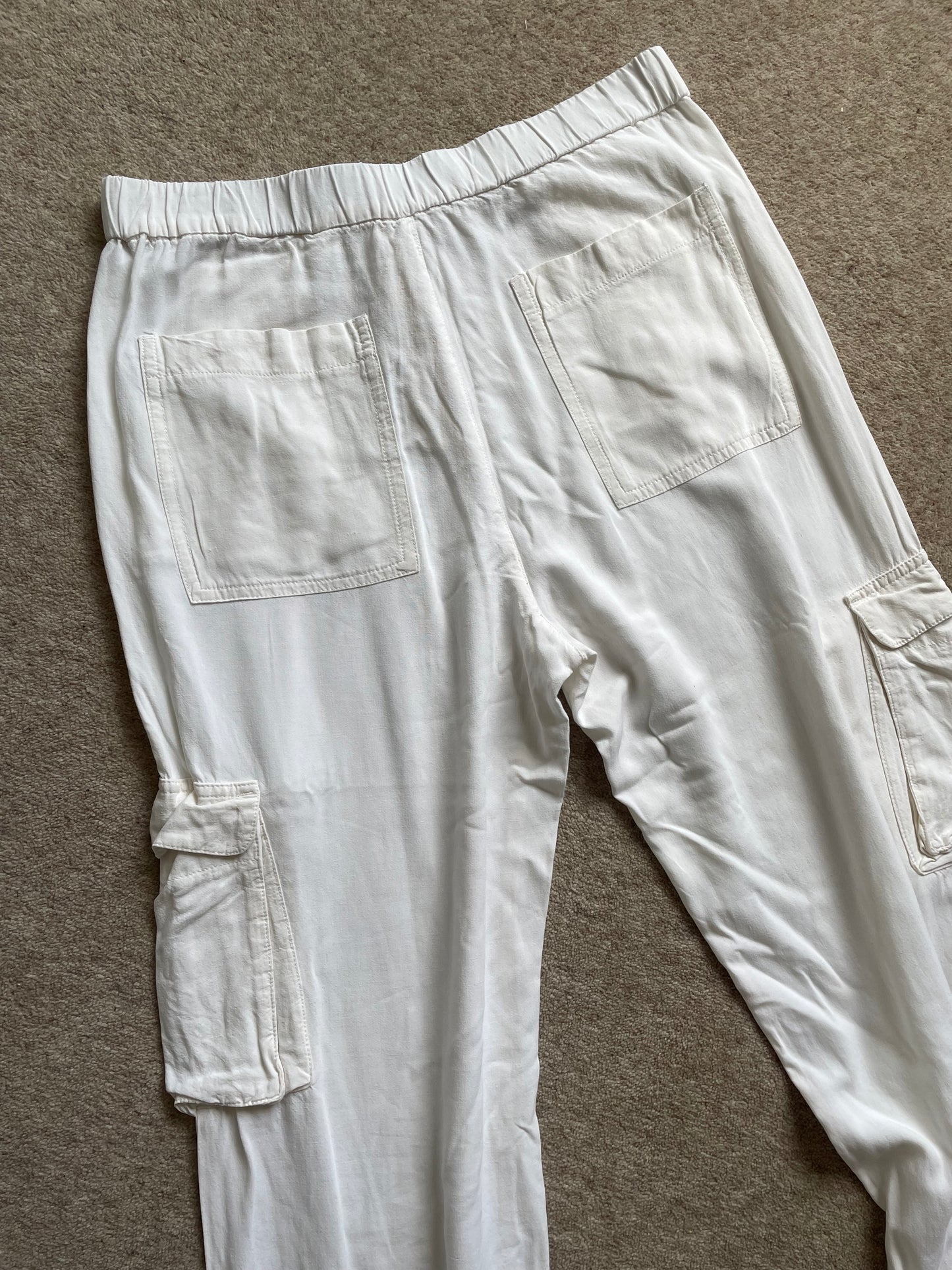 Zara White Trousers - Size M