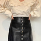 New Look Faux Leather Skirt - Size 12