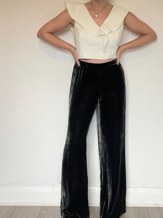 Phase Eight Velvet Trousers - Size 14