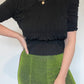 Green Glitter Trousers - Size 8