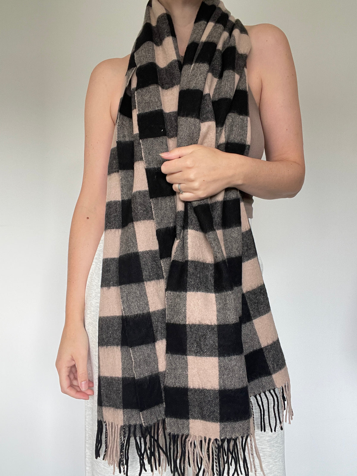 Checked Scarf