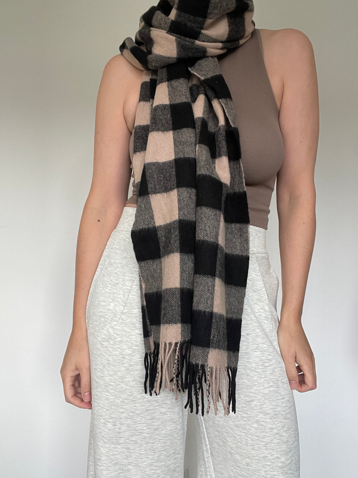 Checked Scarf