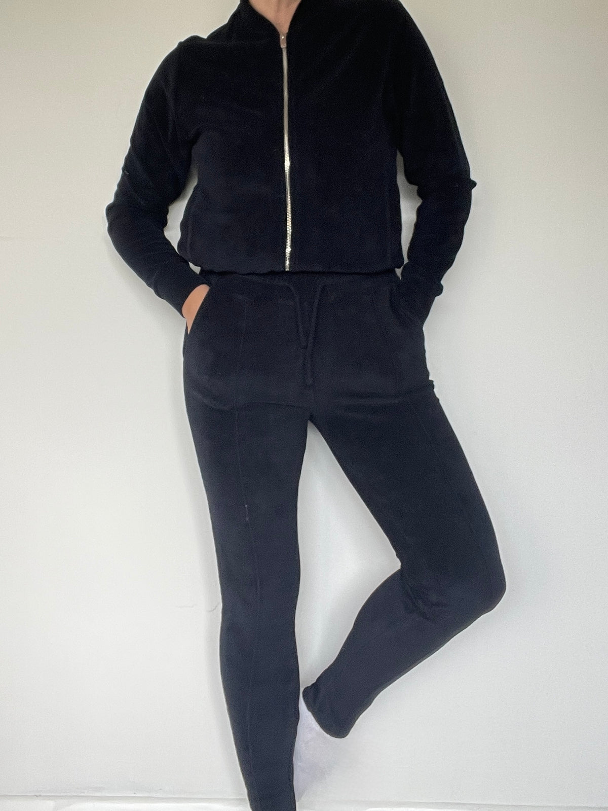 Arne Velour Tracksuit Bottoms - Size 8