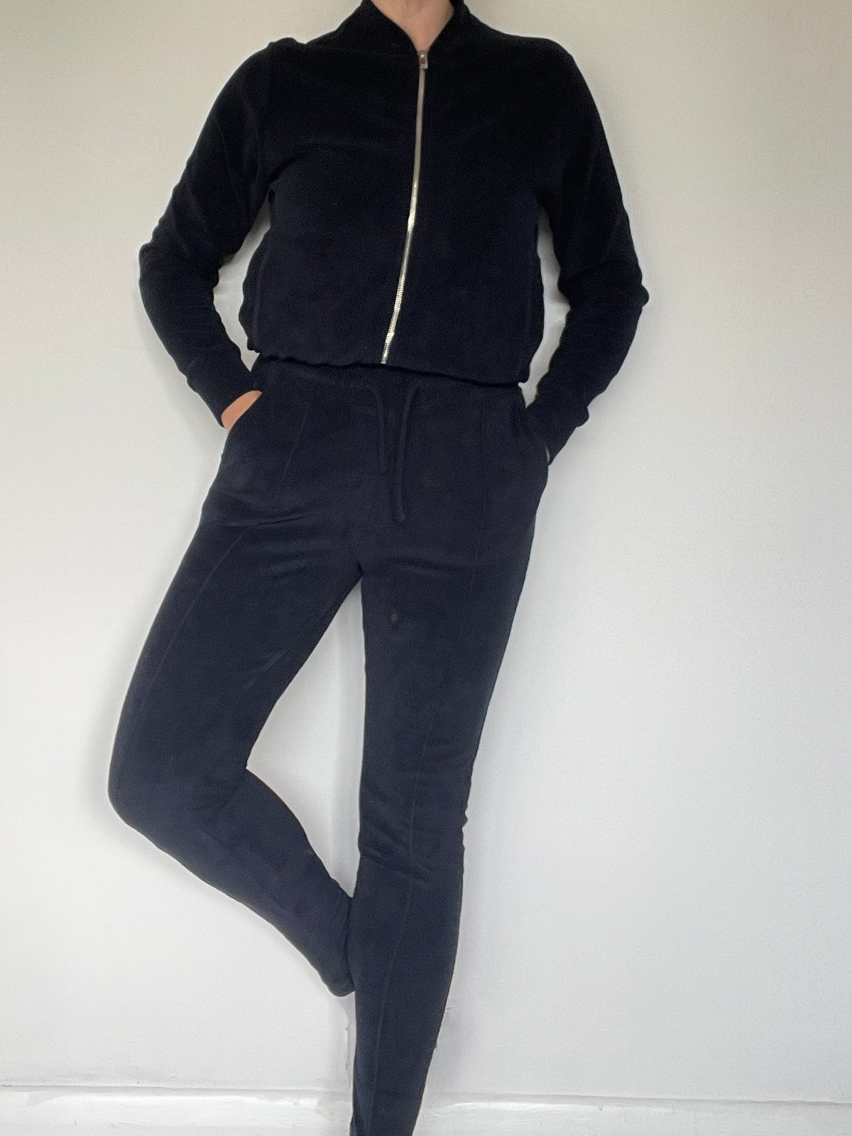 Arne Velour Tracksuit Bottoms - Size 8