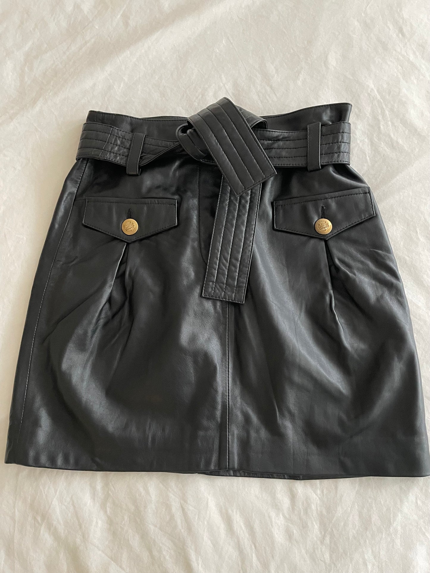 Maje Leather Skirt - Size 8