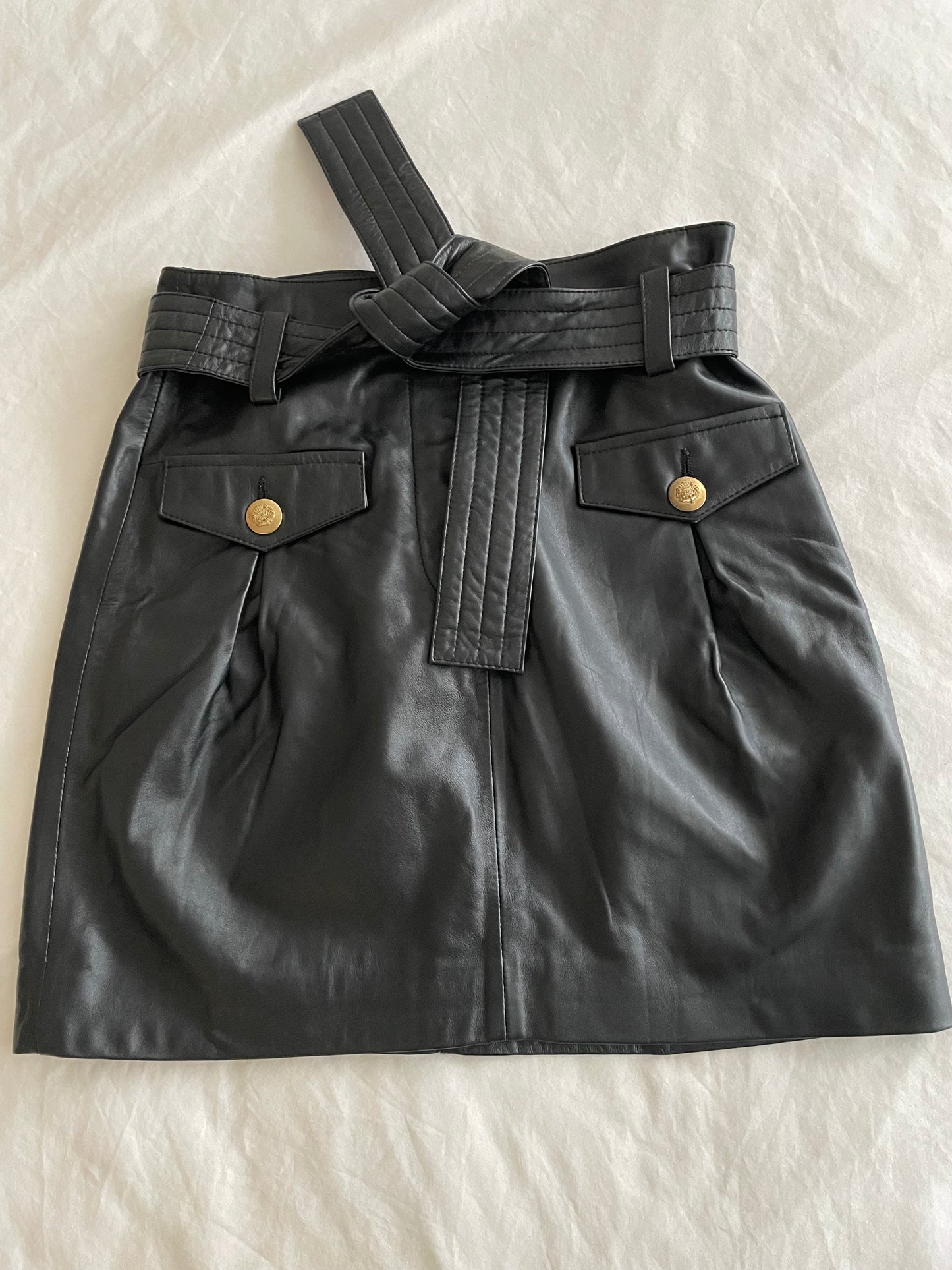 Maje Leather Skirt - Size 8