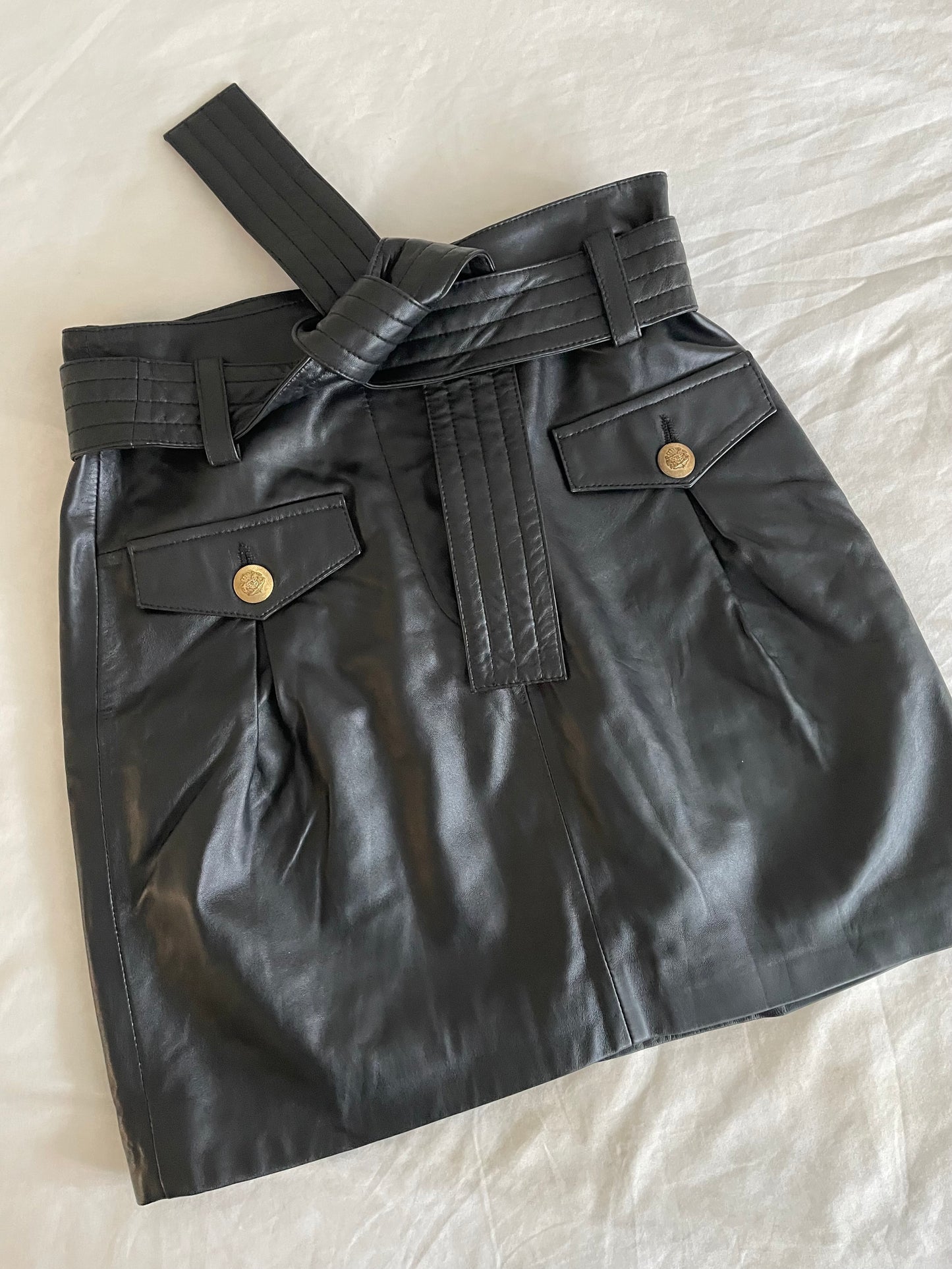 Maje Leather Skirt - Size 8