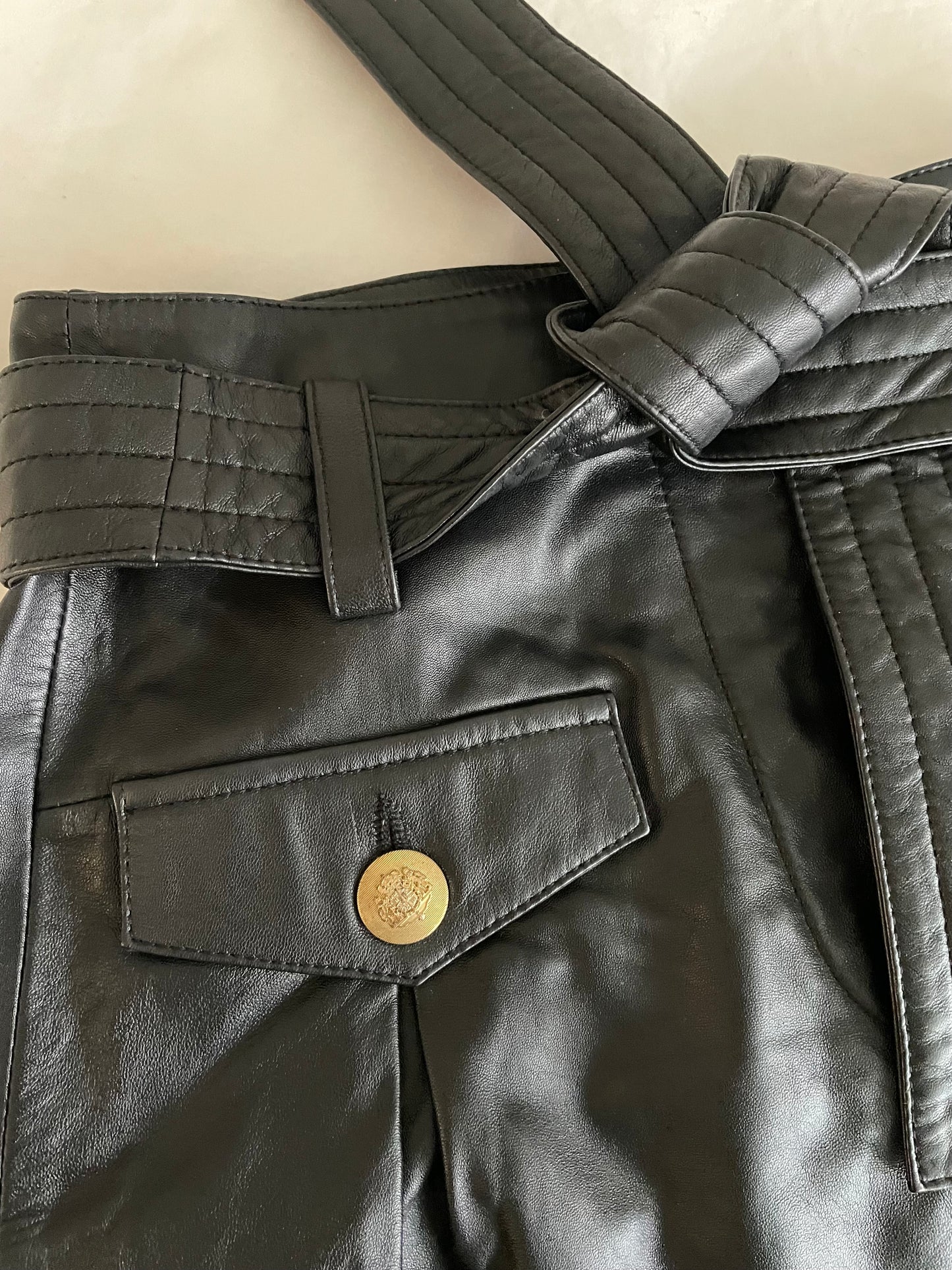 Maje Leather Skirt - Size 8