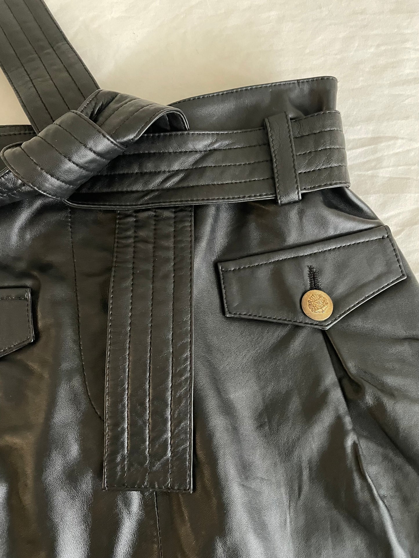 Maje Leather Skirt - Size 8