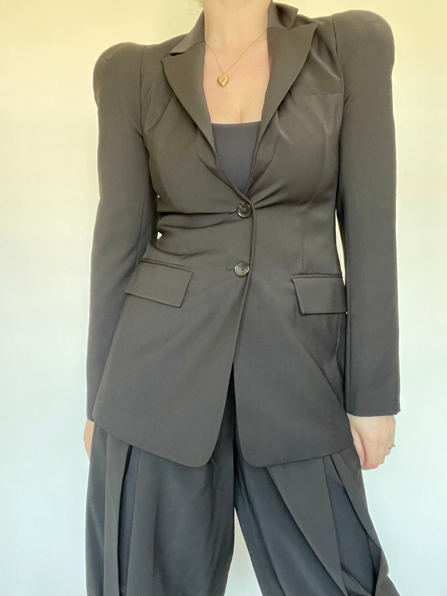 Tibi Sculpted Shoulder Blazer NEW RRP £670- Size 8/10