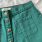 Green Denim Skirt - Size S