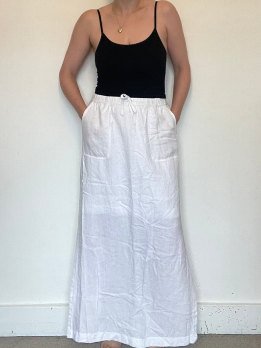 Crew Clothing Linen Skirt - Size 14