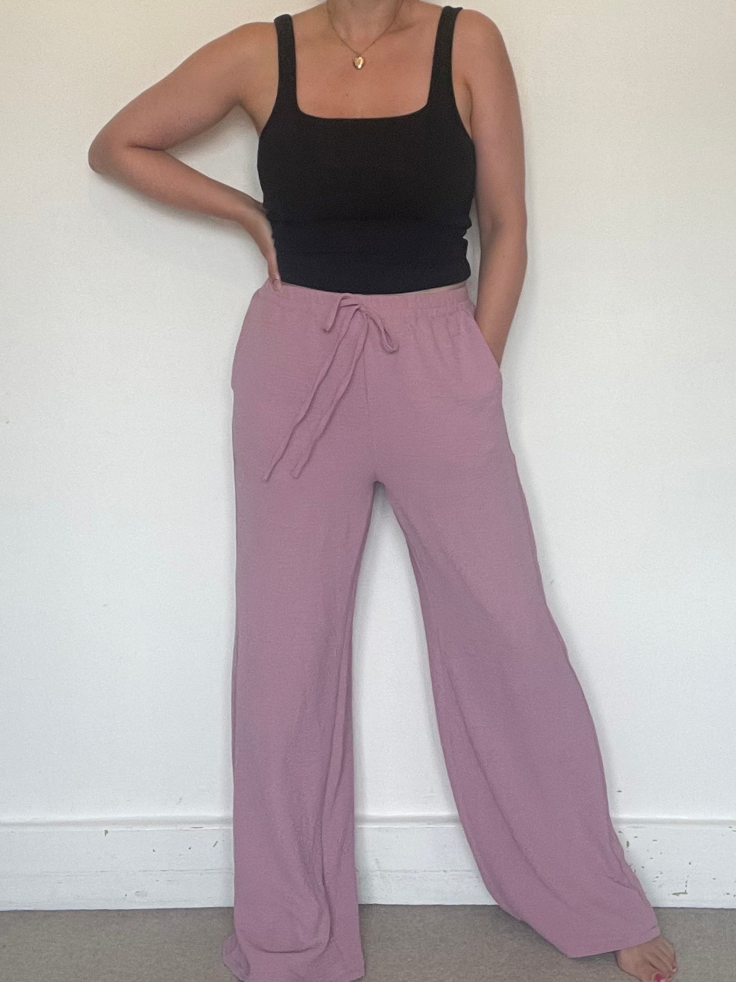 Lilac Trousers - Size M