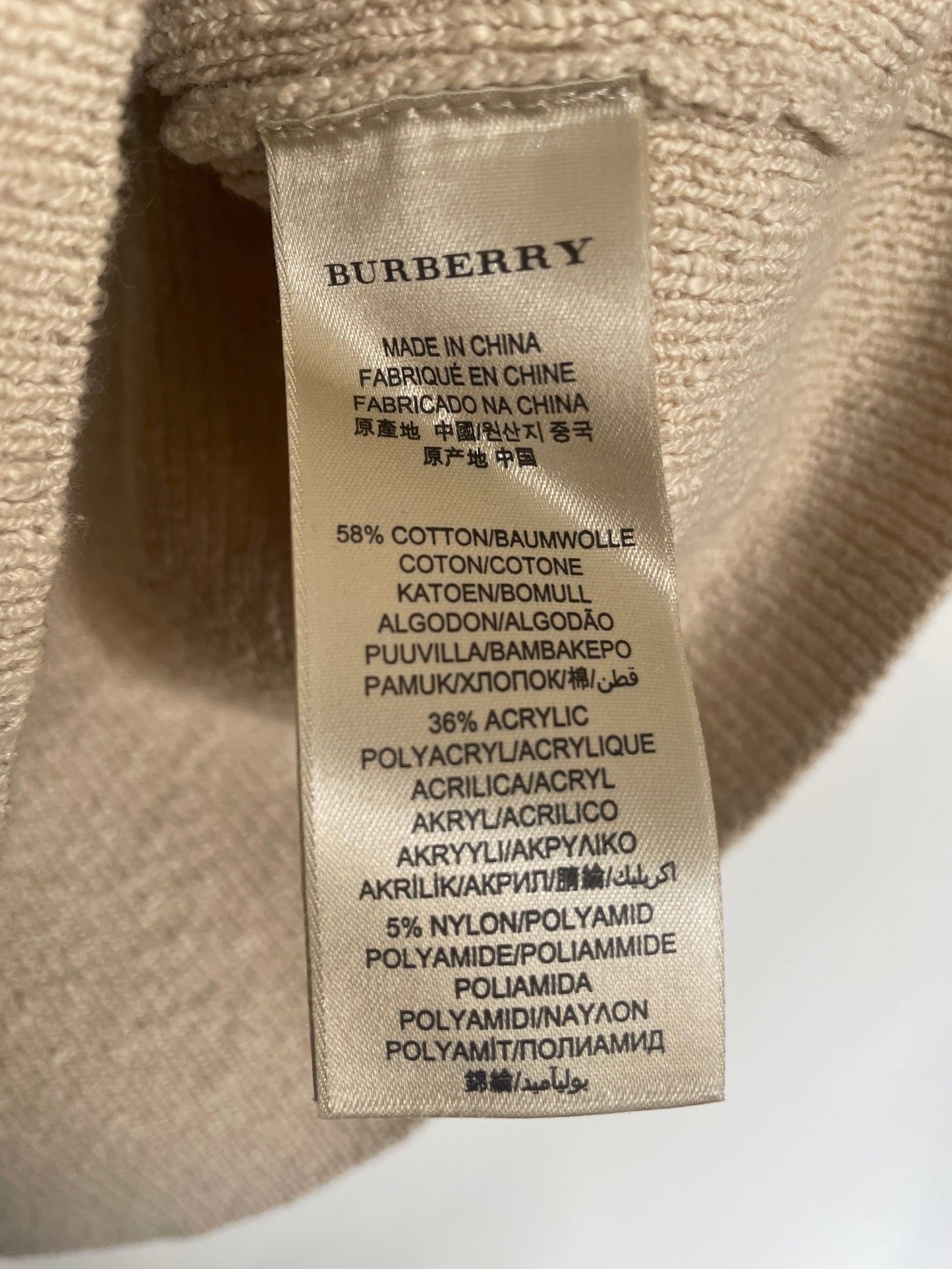 Burberry Knit - Size Small