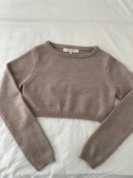 Vanessa Bruno Cropped Merino Wool Jumper