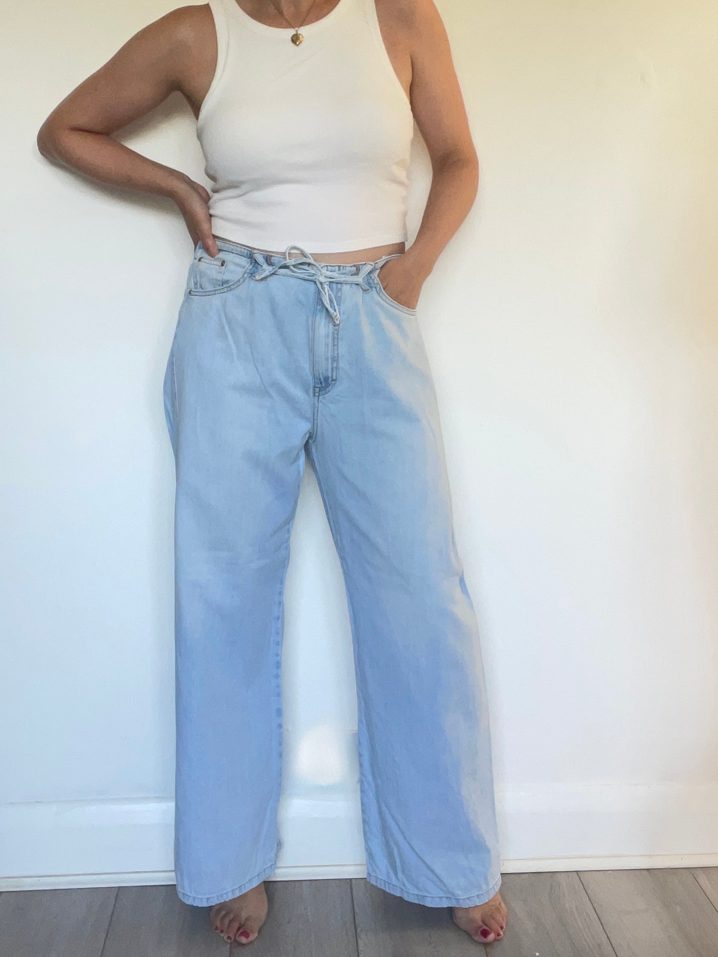 Zara Denim Trousers - Size 14