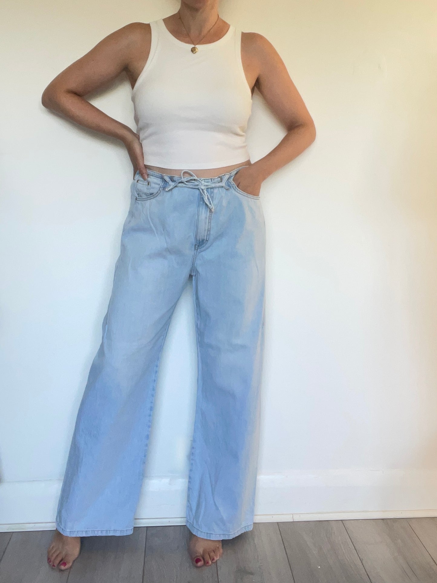 Zara Denim Trousers - Size 14