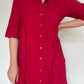 Linen Midi Dress - Size 12