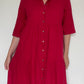 Linen Midi Dress - Size 12