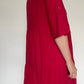 Linen Midi Dress - Size 12