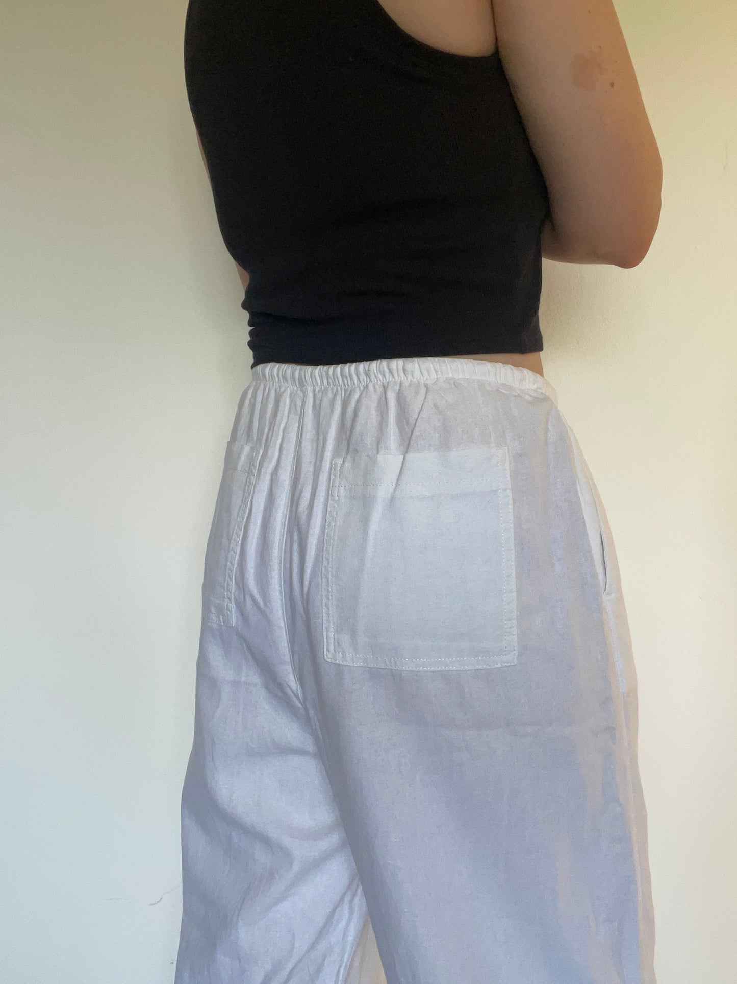 M&S Linen Trousers  - Size 14
