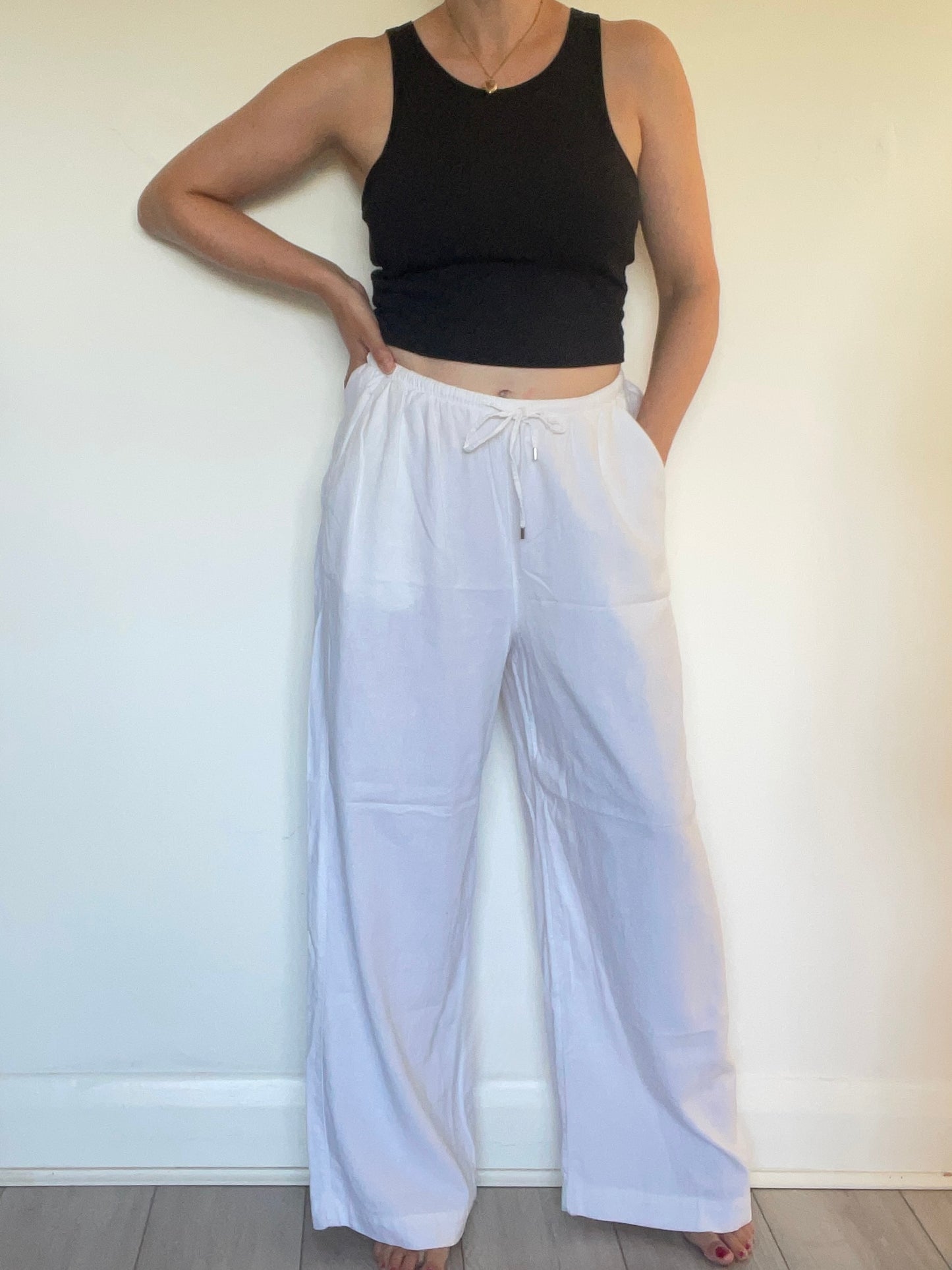 M&S Linen Trousers  - Size 14