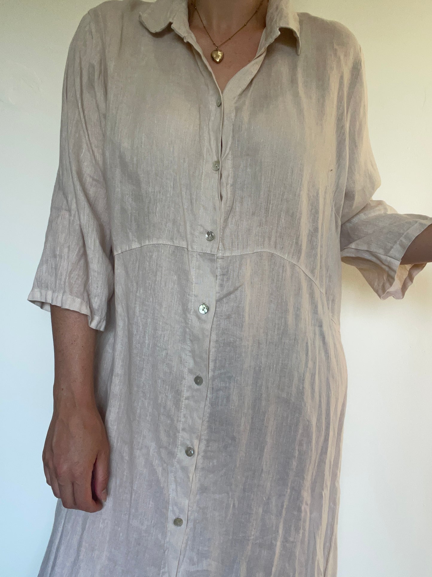 Linen Dress - Size L
