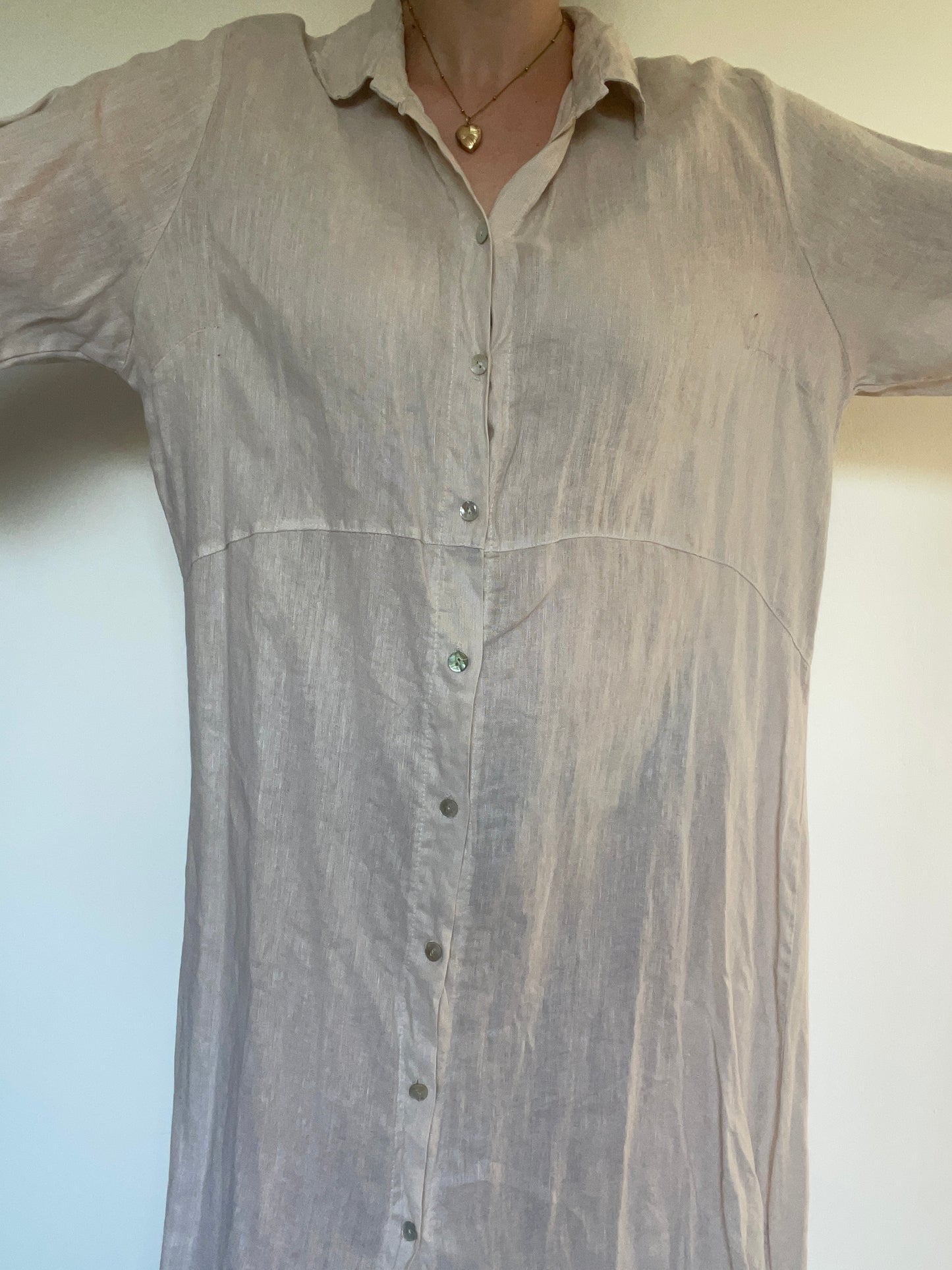Linen Dress - Size L